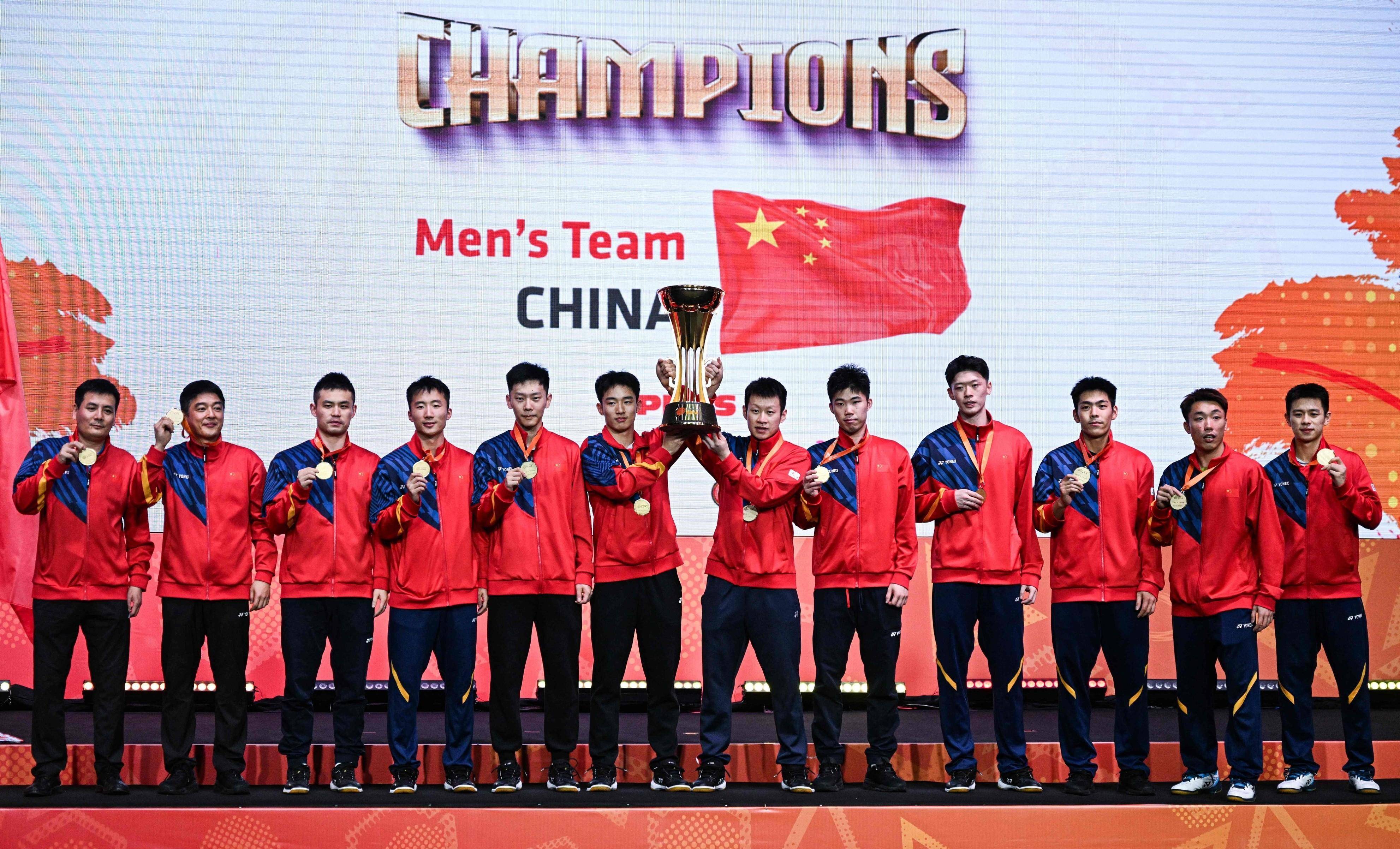 欧洲队在羽毛球比赛中夺得团体冠军 欧洲队在羽毛球比赛中夺得团体冠军